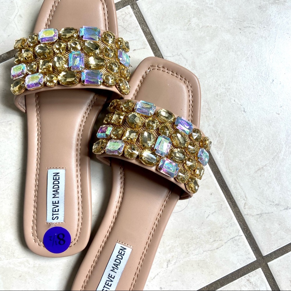 ✨Steve Madden Jeweled Rhinestone sandals